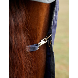 Coperta Weatherbeeta ComFiTec Tyro Turnout 220 g Combo collo integrato Blu navy / antracite Blu marino