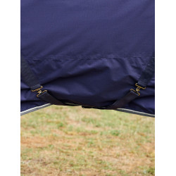 Coperta Weatherbeeta ComFiTec Tyro Turnout 360 g combo collo integrato Blu navy / antracite Coperta Weatherbeeta ComFiTec Tyro Turnout 360 g combo collo integrato Blu navy / antracite