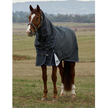 Coperta Weatherbeeta ComFiTec Ultra Turnout 220 g con collo staccabile Carbone di legna Grigio Coperta Weatherbeeta ComFiTec Ultra Turnout 220 g con collo staccabile Carbone di legna Grigio