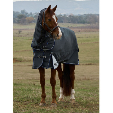 Coperta Weatherbeeta ComFiTec Ultra Turnout 220 g con collo staccabile Carbone di legna Grigio Coperta Weatherbeeta ComFiTec Ultra Turnout 220 g con collo staccabile Carbone di legna Grigio
