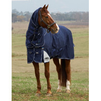 Coperta Weatherbeeta ComFiTec Ultra Turnout 220 g con collo staccabile Carbone di legna Grigio