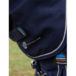 Coperta Weatherbeeta ComFiTec Ultra Turnout 220 g con collo staccabile Marina Blu marino