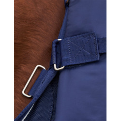 Coperta Weatherbeeta ComFiTec Ultra Turnout 220 g con collo staccabile Marina Blu marino