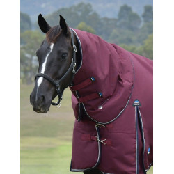 Copricollo Weatherbeeta ComFiTec Essential Turnout 220 g Borgogna / blu navy