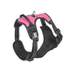 Imbracatura per cane Weatherbeeta anti-trazione con movimento Nero / rosa