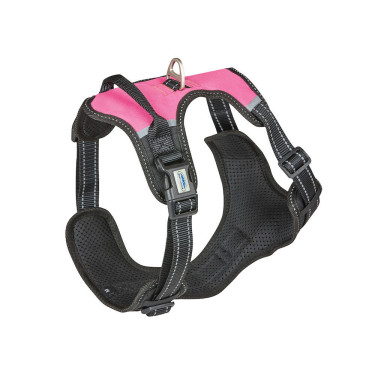 Imbracatura per cane Weatherbeeta anti-trazione con movimento Nero / rosa Imbracatura per cane Weatherbeeta anti-trazione con movimento Nero / rosa