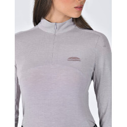 Top prestazionale Weatherbeeta a maniche lunghe in bambù da donna Lilla brunito Viola Top prestazionale Weatherbeeta a maniche lunghe in bambù da donna Lilla brunito Viola