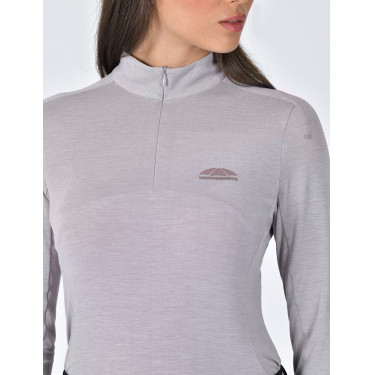 Top prestazionale Weatherbeeta a maniche lunghe in bambù da donna Lilla brunito Viola Top prestazionale Weatherbeeta a maniche lunghe in bambù da donna Lilla brunito Viola