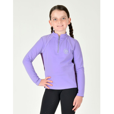 Maglia a maniche lunghe Dublin con inserto per bambini Sadie Paisley viola / viola imperiale Maglia a maniche lunghe Dublin con inserto per bambini Sadie Paisley viola / viola imperiale