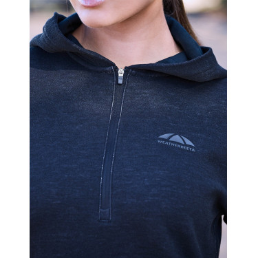 Felpa a maniche lunghe con cappuccio Weatherbeeta London Layer da donna Marlé blu mare scuro Felpa a maniche lunghe con cappuccio Weatherbeeta London Layer da donna Marlé blu mare scuro