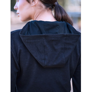 Felpa a maniche lunghe con cappuccio Weatherbeeta London Layer da donna Marlé blu mare scuro Felpa a maniche lunghe con cappuccio Weatherbeeta London Layer da donna Marlé blu mare scuro