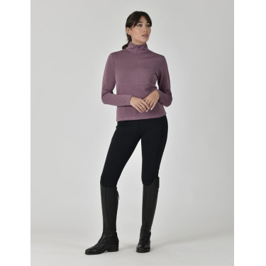 Top Weatherbeeta a maniche lunghe 1/2 zip da donna Copper Bordeaux malva Top Weatherbeeta a maniche lunghe 1/2 zip da donna Copper Bordeaux malva