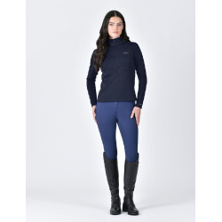 Top Weatherbeeta a maniche lunghe 1/2 zip da donna Copper Marina Blu marino