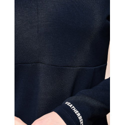 Top Weatherbeeta a maniche lunghe 1/2 zip da donna Copper Marina Blu marino