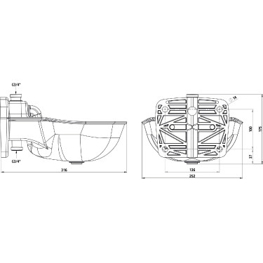 Schwimmventil-Tränke K75 Kerbl 2,8 Liter Schwimmventil-Tränke K75 Kerbl 2,8 Liter