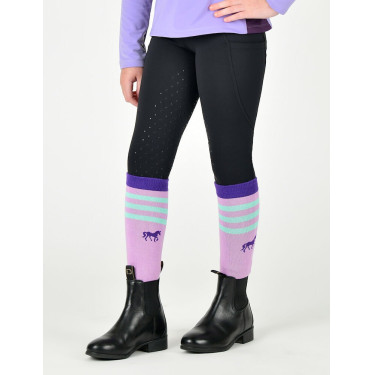 Leggings da equitazione termici Dublin per bambini Nero Leggings da equitazione termici Dublin per bambini Nero