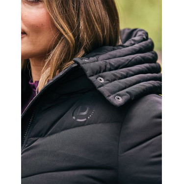 Cappotto lungo Dublin con cintura da donna Nero Cappotto lungo Dublin con cintura da donna Nero