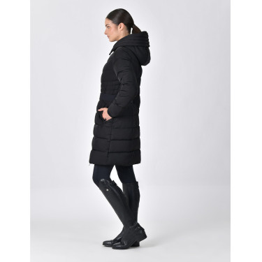 Cappotto lungo Dublin con cintura da donna Nero Cappotto lungo Dublin con cintura da donna Nero