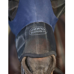 Maschera anti-mosche Weatherbeeta ComFiTec Luxe Bug Eye Saver con protezione per orecchie e naso Blu navy / nero