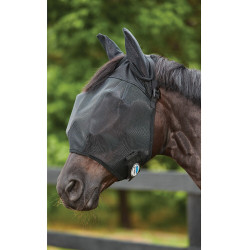 Maschera anti-mosche WeatherBeeta Deluxe con protezioni per le orecchie Nero