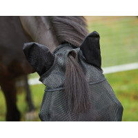 Maschera antimosche Weatherbeeta Deluxe con protezioni per orecchie e naso Nero Maschera antimosche Weatherbeeta Deluxe con protezioni per orecchie e naso Nero