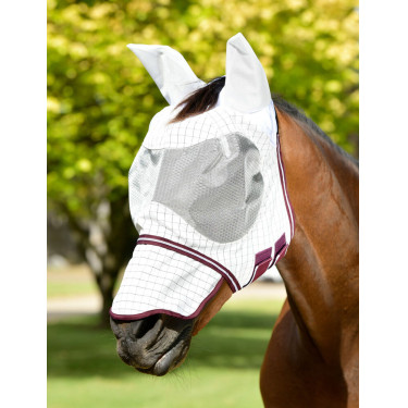 Maschera antimosche Weatherbeeta Hybrid Seasons Bianco / bordeaux Maschera antimosche Weatherbeeta Hybrid Seasons Bianco / bordeaux