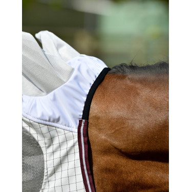 Maschera antimosche Weatherbeeta Hybrid Seasons Bianco / bordeaux Maschera antimosche Weatherbeeta Hybrid Seasons Bianco / bordeaux