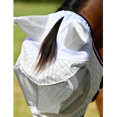 Maschera antimosche Weatherbeeta Hybrid Seasons Bianco / bordeaux Maschera antimosche Weatherbeeta Hybrid Seasons Bianco / bordeaux