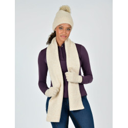 Set sciarpa e berretto Dublin Beige melange