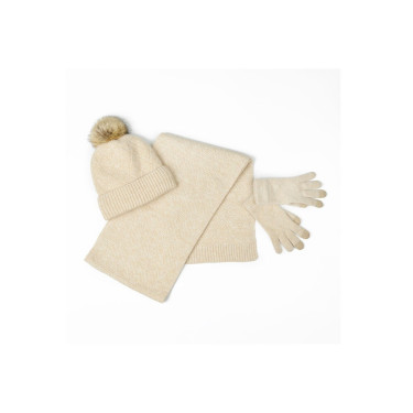 Set sciarpa e berretto Dublin Beige melange Set sciarpa e berretto Dublin Beige melange