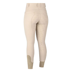 Pantaloni da equitazione da donna Dublin Cammy Comfort Twill Biscotto