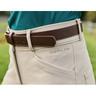 Pantaloni da equitazione da donna Dublin Cammy Comfort Twill Biscotto Pantaloni da equitazione da donna Dublin Cammy Comfort Twill Biscotto
