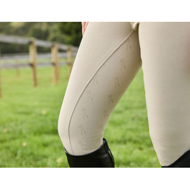 Pantaloni da equitazione da donna Dublin Cammy Comfort Twill Biscotto Pantaloni da equitazione da donna Dublin Cammy Comfort Twill Biscotto
