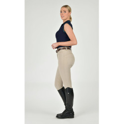 Pantaloni da equitazione da donna Dublin Cammy Comfort Twill Biscotto