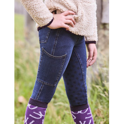 Pantaloni Dublin con grip integrale Shona Denim bambino/a Denim azzurro chiaro Blu marino Pantaloni Dublin con grip integrale Shona Denim bambino/a Denim azzurro chiaro Blu marino