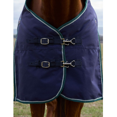 Coperta Weatherbeeta ComFiTec Plus Dynamic Turnout 220 g Blu marino / verde foresta