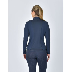 Polo da equitazione Dublin a maniche lunghe aderente e spazzolato da donna Marina Blu marino Polo da equitazione Dublin a maniche lunghe aderente e spazzolato da donna Marina Blu marino