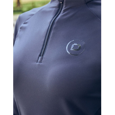 Polo da equitazione Dublin a maniche lunghe aderente e spazzolato da donna Marina Blu marino Polo da equitazione Dublin a maniche lunghe aderente e spazzolato da donna Marina Blu marino