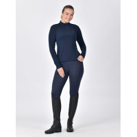 Polo da equitazione Dublin a maniche lunghe in tessuto spazzolato da donna Marina Blu marino Polo da equitazione Dublin a maniche lunghe in tessuto spazzolato da donna Marina Blu marino