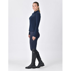 Polo da equitazione Dublin a maniche lunghe in tessuto spazzolato da donna Marina Blu marino Polo da equitazione Dublin a maniche lunghe in tessuto spazzolato da donna Marina Blu marino