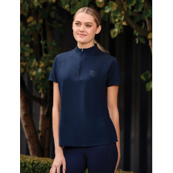 Polo a maniche corte Dublin traspirante con zip a 1/4 da donna Marina Blu marino Polo a maniche corte Dublin traspirante con zip a 1/4 da donna Marina Blu marino