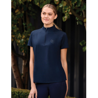 Polo a maniche corte Dublin traspirante con zip a 1/4 da donna Marina Blu marino Polo a maniche corte Dublin traspirante con zip a 1/4 da donna Marina Blu marino