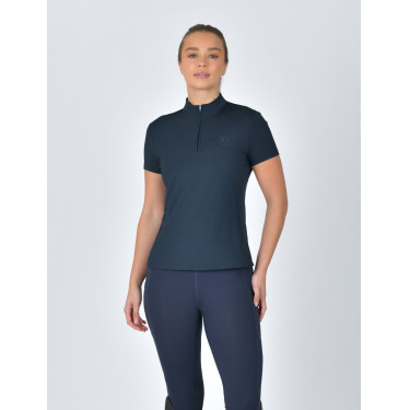 Polo a maniche corte Dublin traspirante con zip a 1/4 da donna Marina Blu marino Polo a maniche corte Dublin traspirante con zip a 1/4 da donna Marina Blu marino