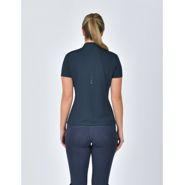 Polo a maniche corte Dublin traspirante con zip a 1/4 da donna Marina Blu marino Polo a maniche corte Dublin traspirante con zip a 1/4 da donna Marina Blu marino