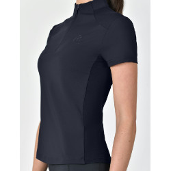 Polo a maniche corte Dublin traspirante con zip a 1/4 da donna Marina Blu marino Polo a maniche corte Dublin traspirante con zip a 1/4 da donna Marina Blu marino