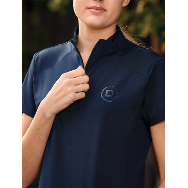 Polo a maniche corte Dublin traspirante con zip a 1/4 da donna Marina Blu marino Polo a maniche corte Dublin traspirante con zip a 1/4 da donna Marina Blu marino