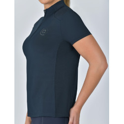 Polo a maniche corte Dublin traspirante con zip a 1/4 da donna Marina Blu marino Polo a maniche corte Dublin traspirante con zip a 1/4 da donna Marina Blu marino