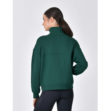 Maglia in pile Dublin da donna con zip 1/4 Verde smeraldo scuro Maglia in pile Dublin da donna con zip 1/4 Verde smeraldo scuro