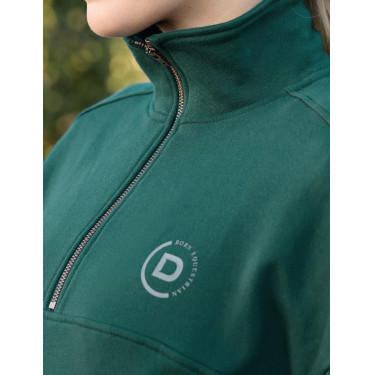 Maglia in pile Dublin da donna con zip 1/4 Verde smeraldo scuro Maglia in pile Dublin da donna con zip 1/4 Verde smeraldo scuro