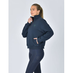 Maglia in pile Dublin da donna con zip 1/4 Marina Blu marino